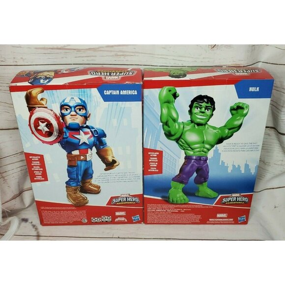 Marvel Super Hero Adventures Mega Mighties Captain America & Hulk Bundle - Picture 2 of 12